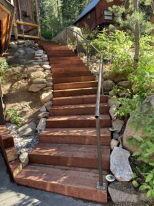 West End of Donner Lake Wooden Steps