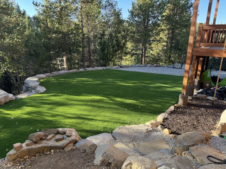 Hillside Drive: Leveled Up to Create a Family-Friendly Play Space, Patio, and Secret Rock Staircase
